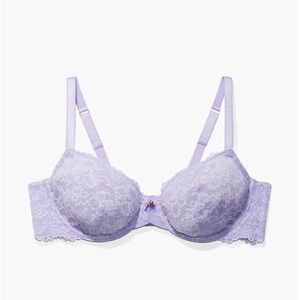 New! Savage X Fenty Bra and Panties Lavender Lace SET 36DD